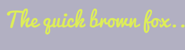 Image with Font Color DDED59 and Background Color B2B0C2